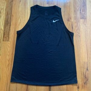 Nike black dri-fit tank top size M